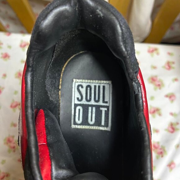 Soul Out 90s Y2K platform shoes black and red - Picture 7 of 7